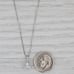 0.24ctw Diamond 3-Stone Pendant Necklace 14k White Gold 18 Box Chain