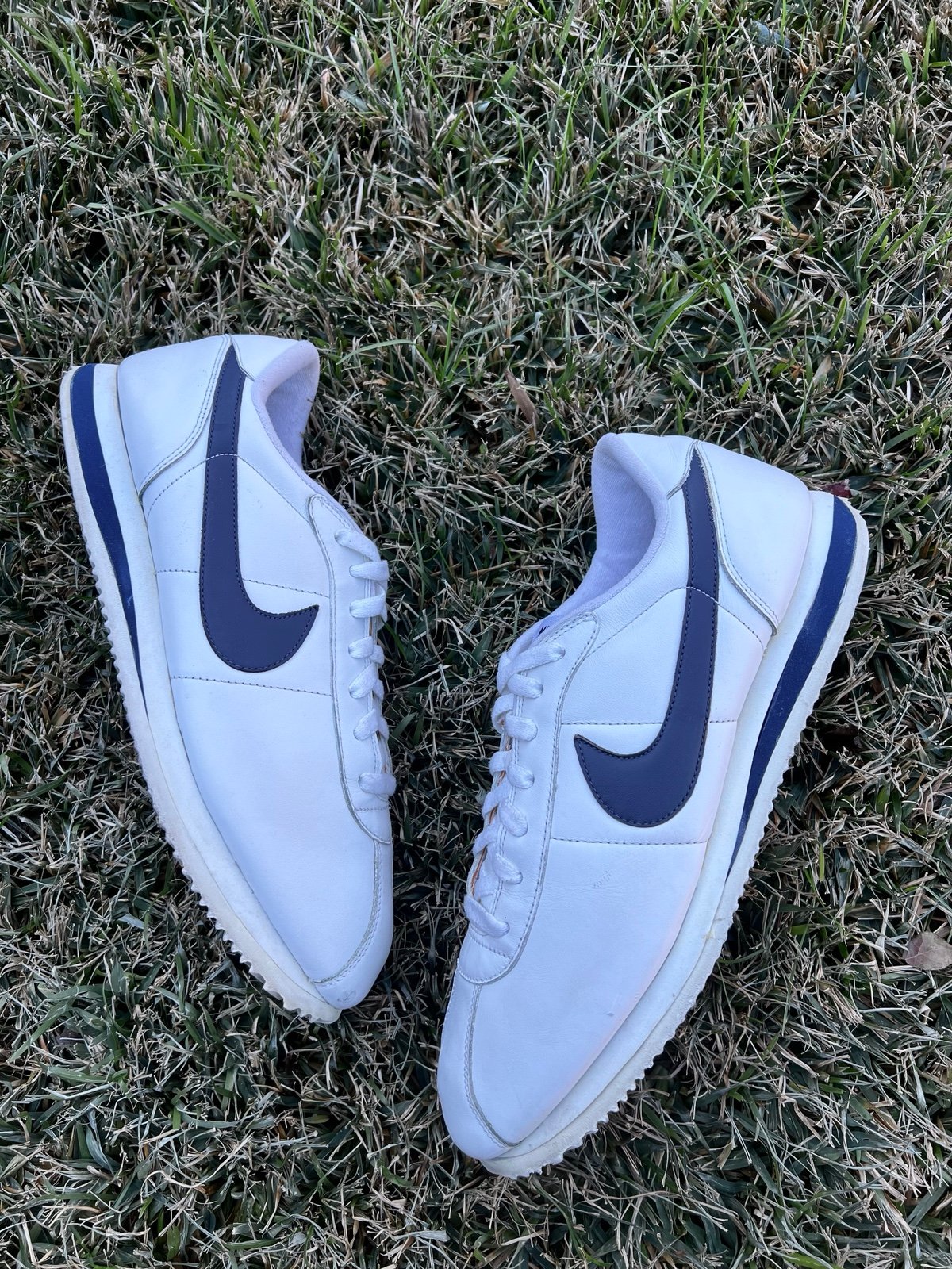 RARE Nike Cortez 2009 White Blue size 13 Mens shoes