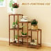 NEW 3-Tier Outdoor Wood Plant Stand for Multiple Plants, 7 Potted Plants.