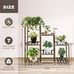 NEW 3-Tier Outdoor Wood Plant Stand for Multiple Plants, 7 Potted Plants.