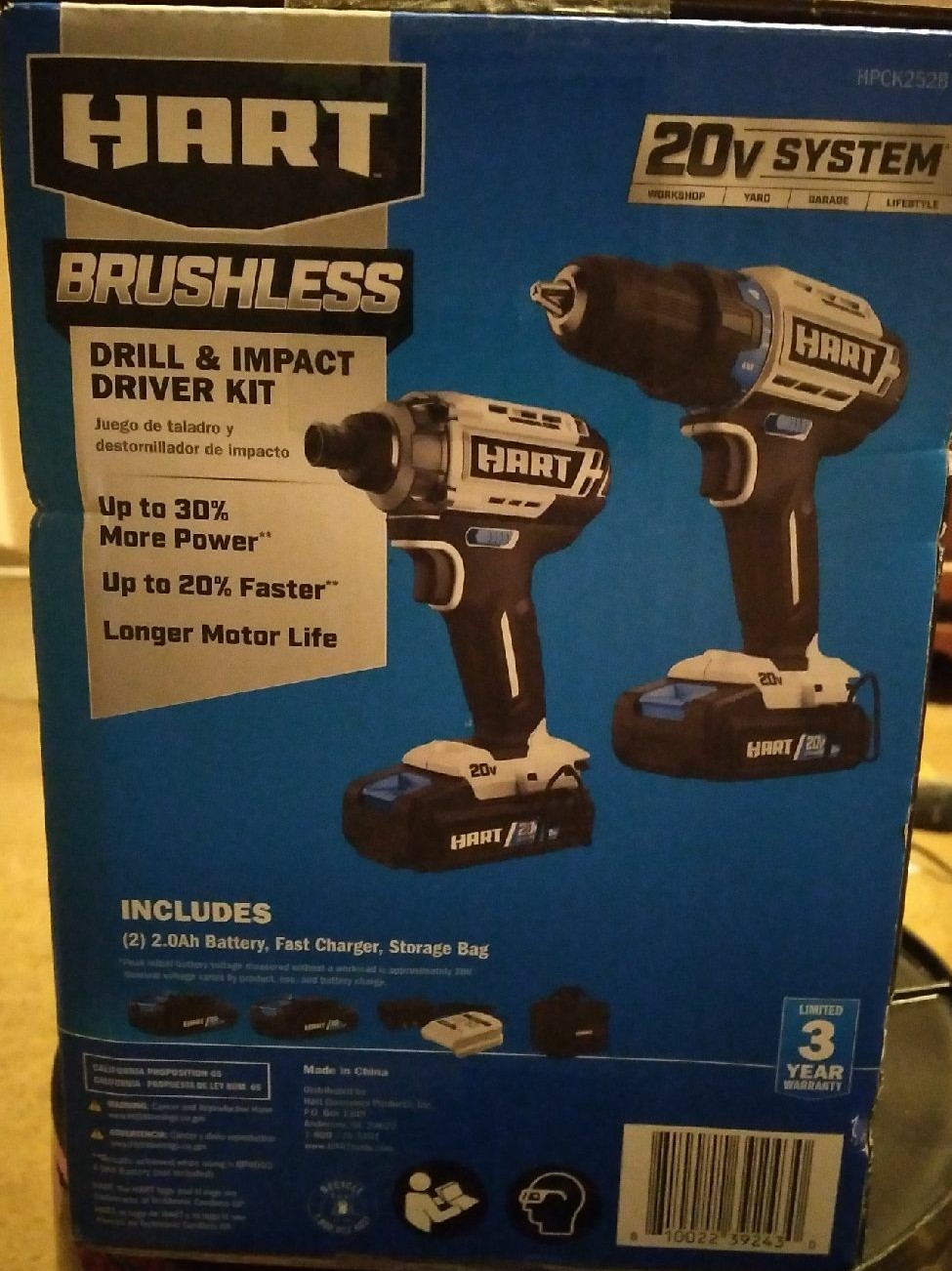 NEW Hart Brushless Drill/Impact Combo