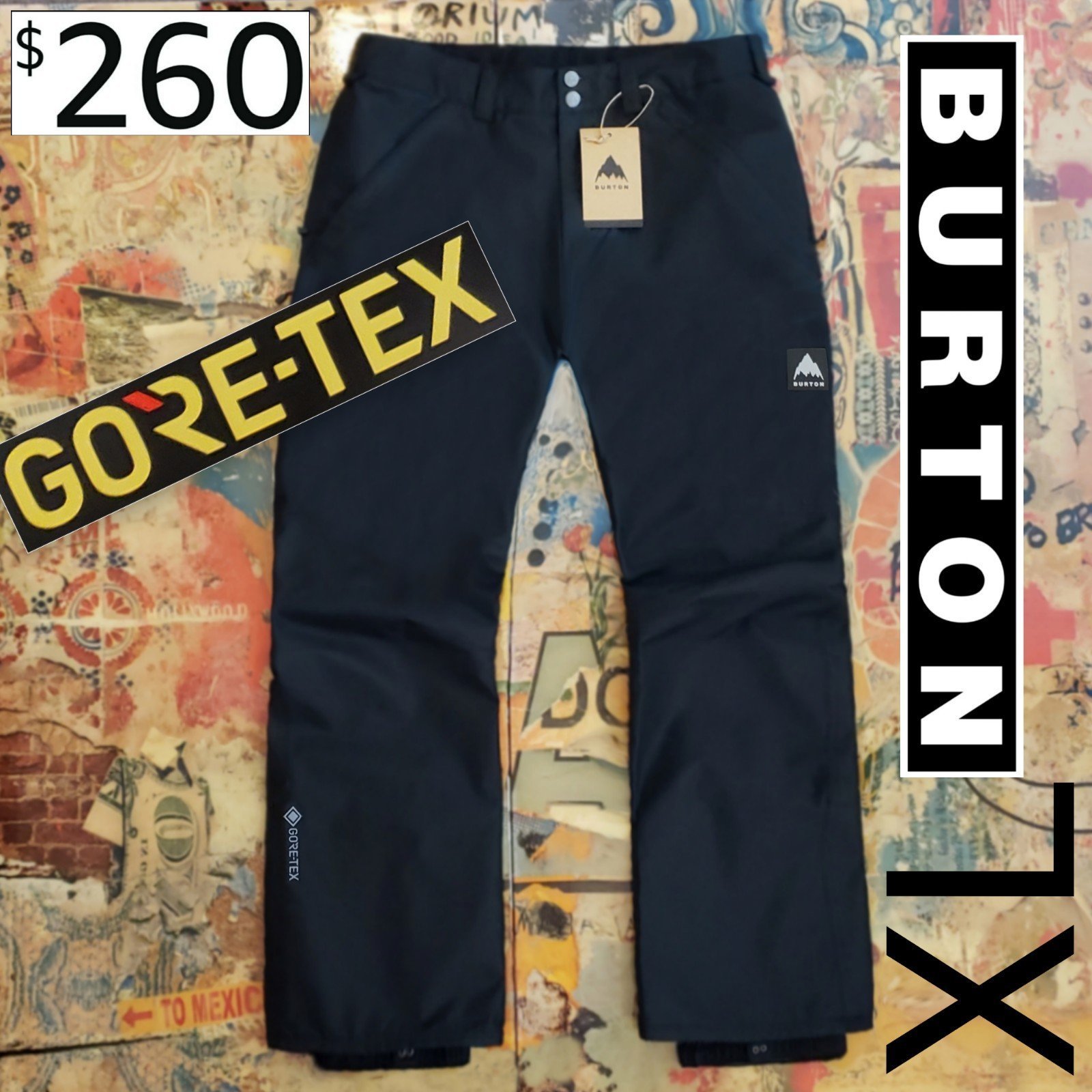 260 New Burton Mens Ballast GORE-TEX 2L Snowboard Pant / Ski Pant! XL
