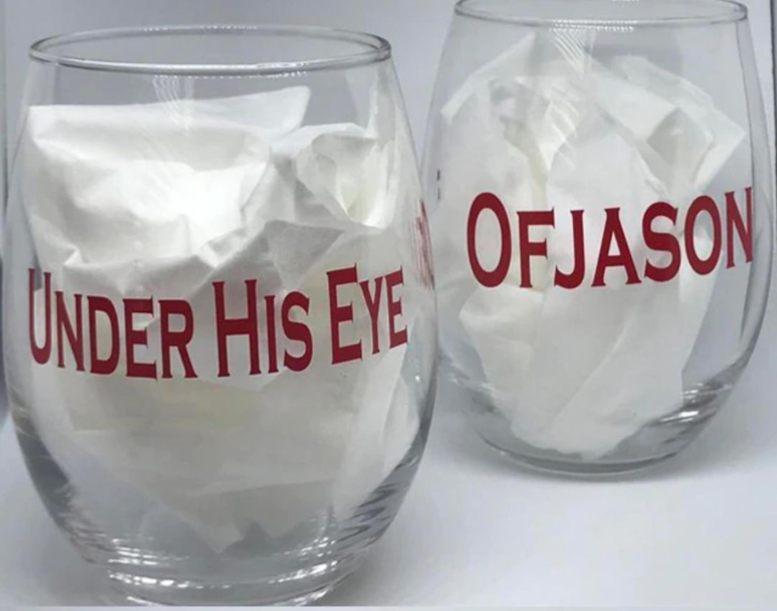 Set of 2 Handmaid's tale wine glasses