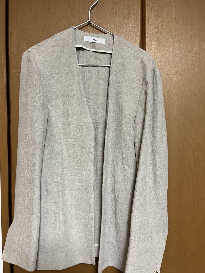 【★大感謝セール】 Deres SAND Jacket Linen ジャケット・アウター