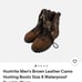 Huntrite mens brown leather camo hunting boots size 11. Waterproof insulated.
