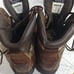 Huntrite mens brown leather camo hunting boots size 11. Waterproof insulated.