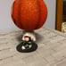 Vintage Dept 56 Halloween Glitterville Jack O Lantern Trick or Treater Tealite