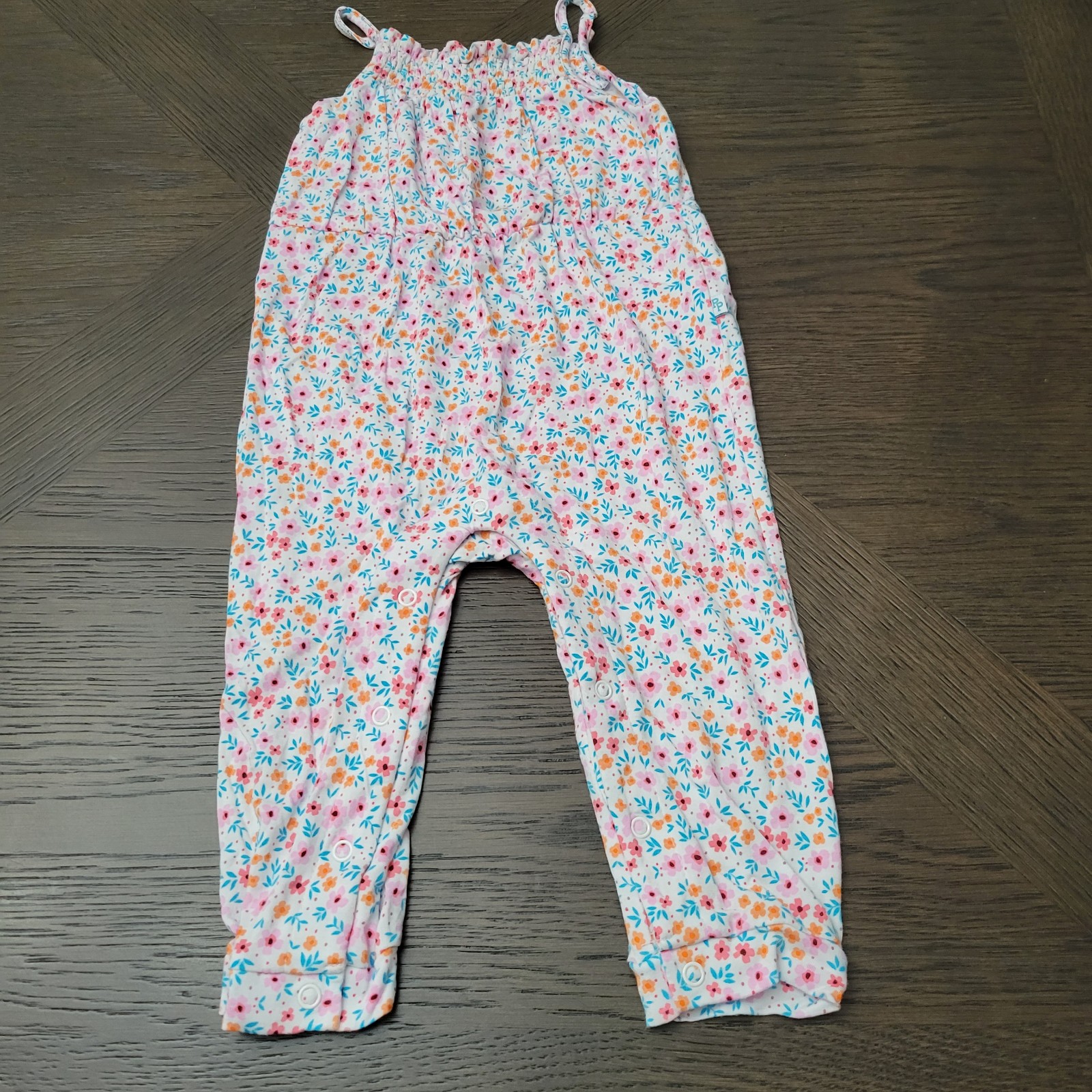 18-24m posh peanut Esteffi sleeveless smoked jumpsuit