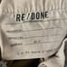 RE/DONE Originals 70s Ultra High Rise Stove Pipe In Washed Khaki
