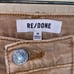 RE/DONE Originals 70s Ultra High Rise Stove Pipe In Washed Khaki