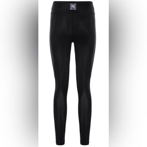 NWT Nocturne Women’s Black High Waist Ankle Leggings Athletic Workout - Size S -