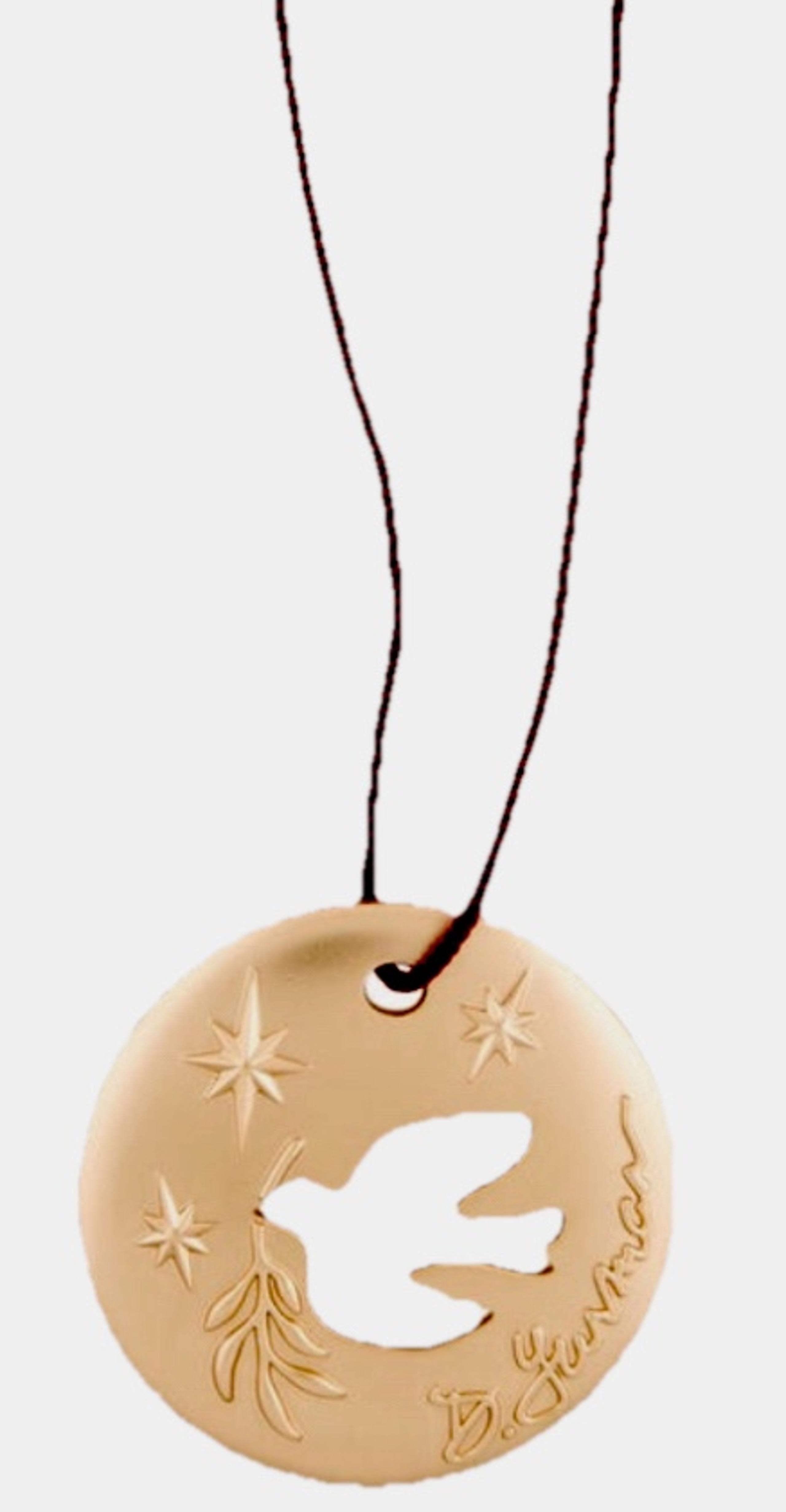 Necklace David Yurman gold-tone metal collectable Christmas ornament with stars