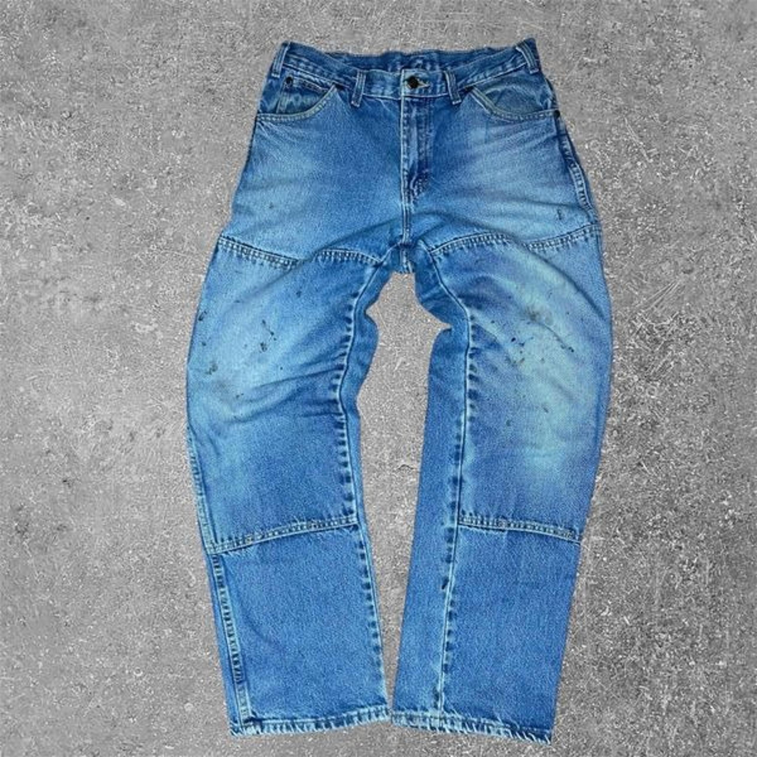 Vintage Y2K Dickies Double Knee Blue Jeans 30X32