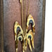 Vintage MCM Cattail Copper Brass Wooden Wall Plaques Decor Retro