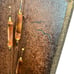 Vintage MCM Cattail Copper Brass Wooden Wall Plaques Decor Retro