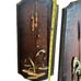 Vintage MCM Cattail Copper Brass Wooden Wall Plaques Decor Retro