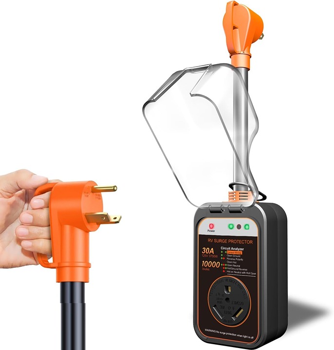 30 Amp RV Surge Protector and Circuit Analyzer