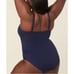 NWT Andie Women's The Amalfi One Piece Smooth Navy Blue Swimsuit Size 3XL