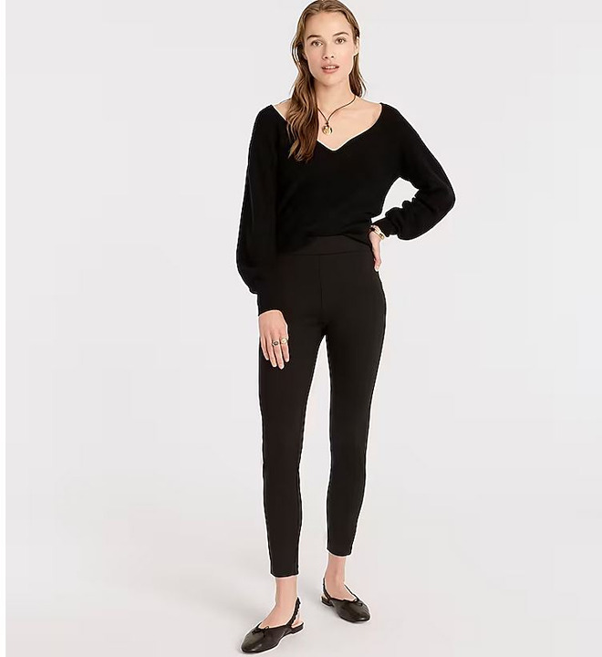 Brand New J Crew Pixie Pants Stretch Ponte Black Size 4