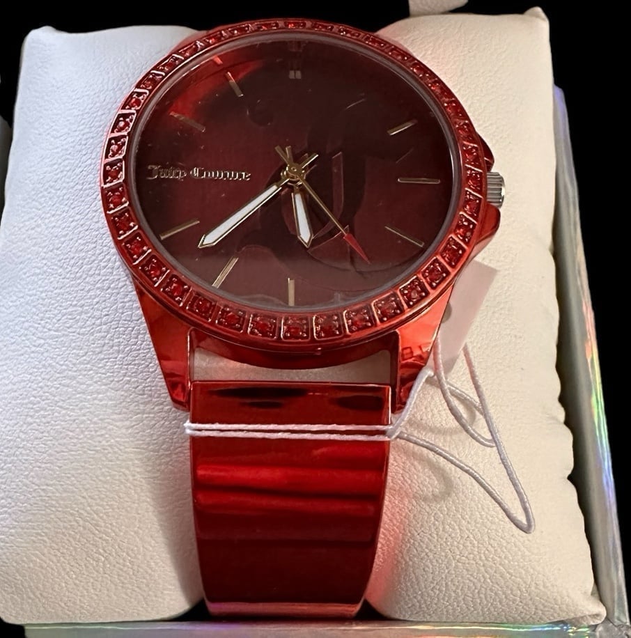 BNIB Juicy Couture Black Label Watch MSRP 125- gorgeous Red