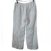 Malo White 100% Italian Linen Wide Leg Pants