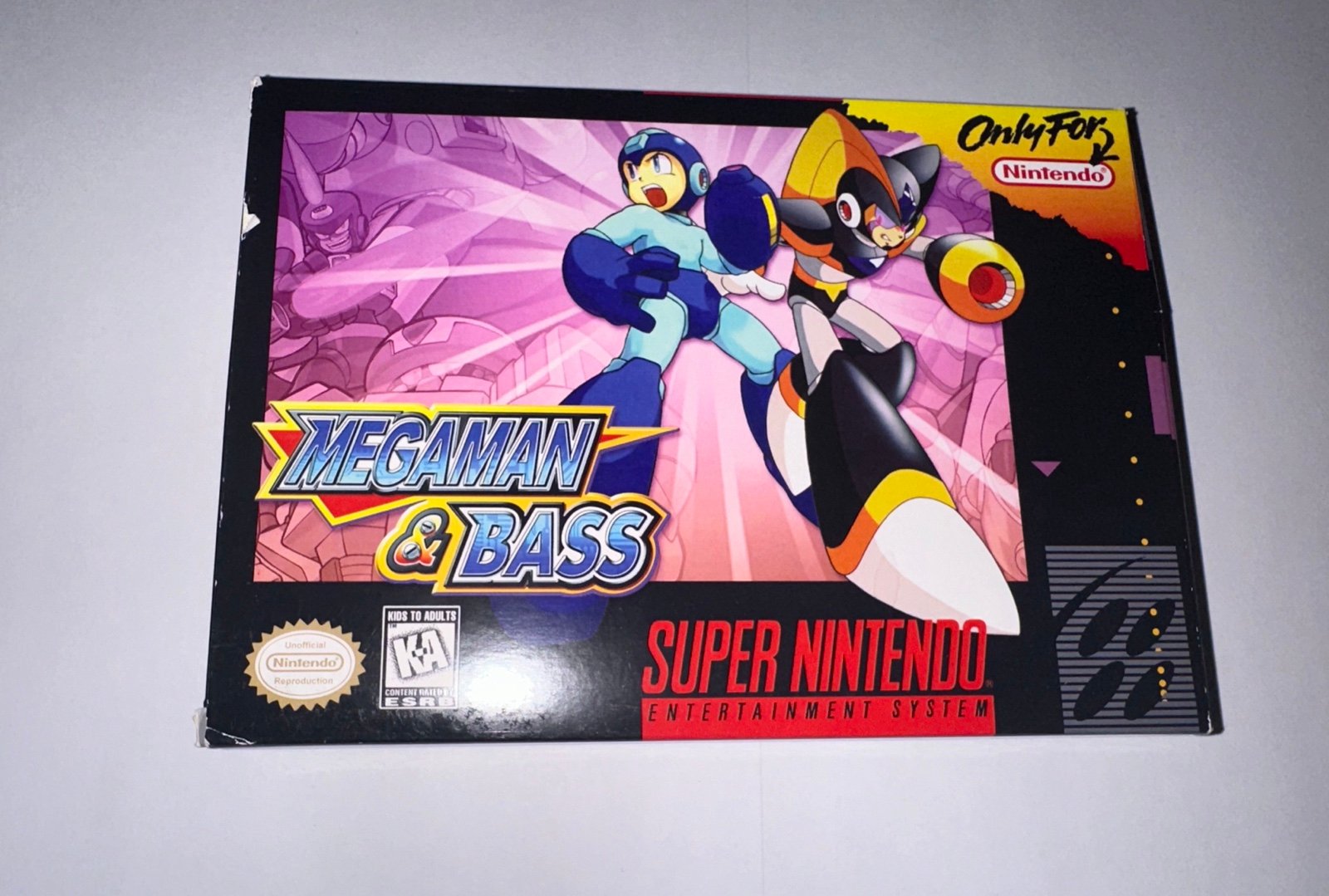 MegaMan & Bass for Super Nintendo Complete in Box