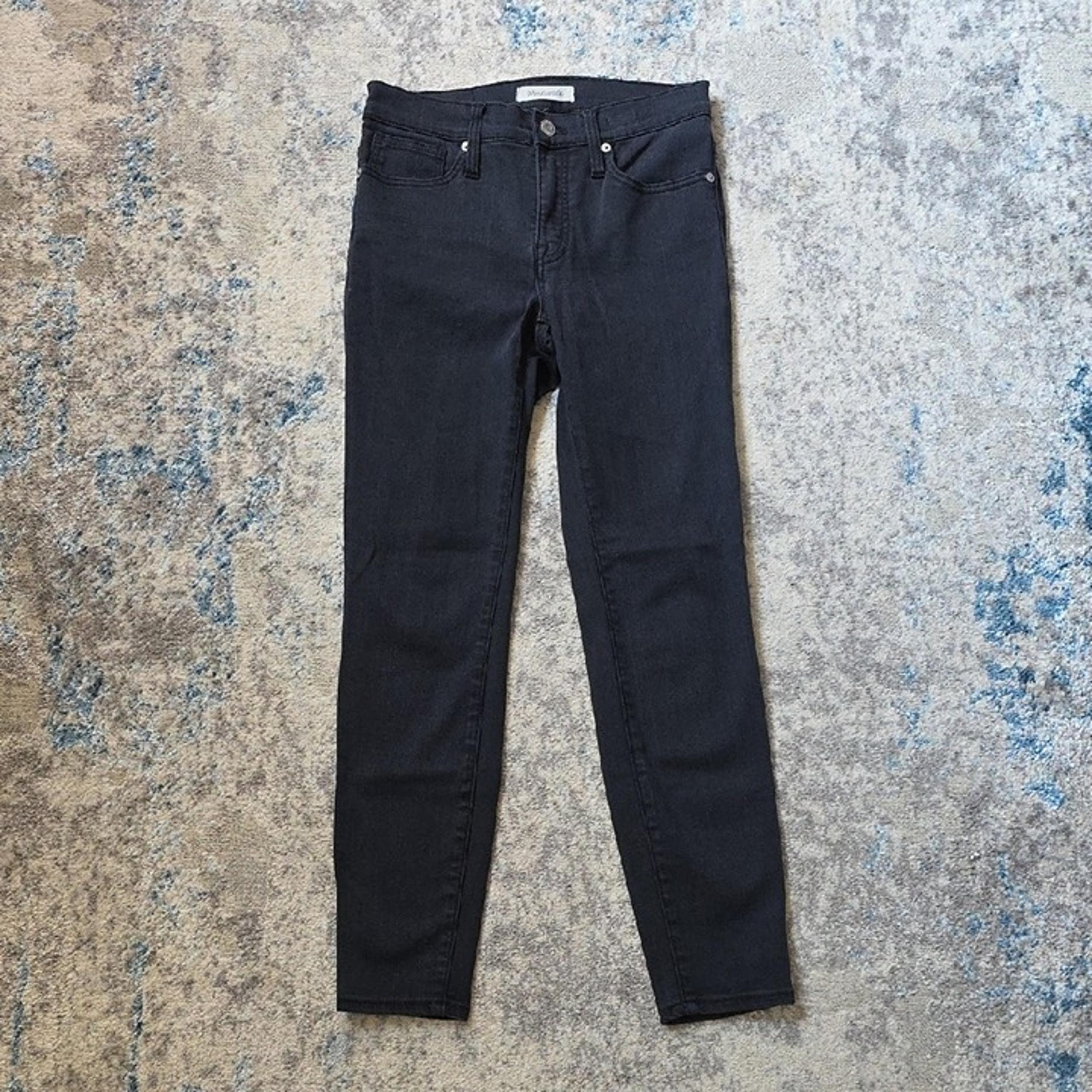 Madewell Women's Size 26 High Rise Skinny Black Denim Jeans