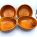 Wooden Hand Turned Salad /Cereal Bowls Set of 4