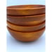 Wooden Hand Turned Salad /Cereal Bowls Set of 4