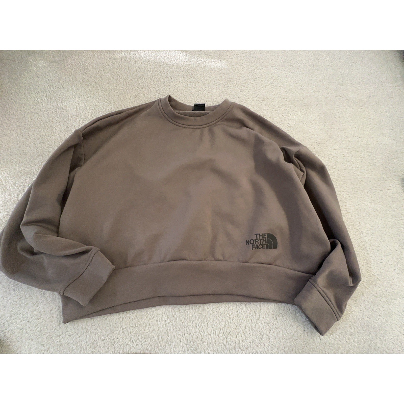 The North Face Women's Oversized Fleece Sweatshirt L Dark Sage Green Size L