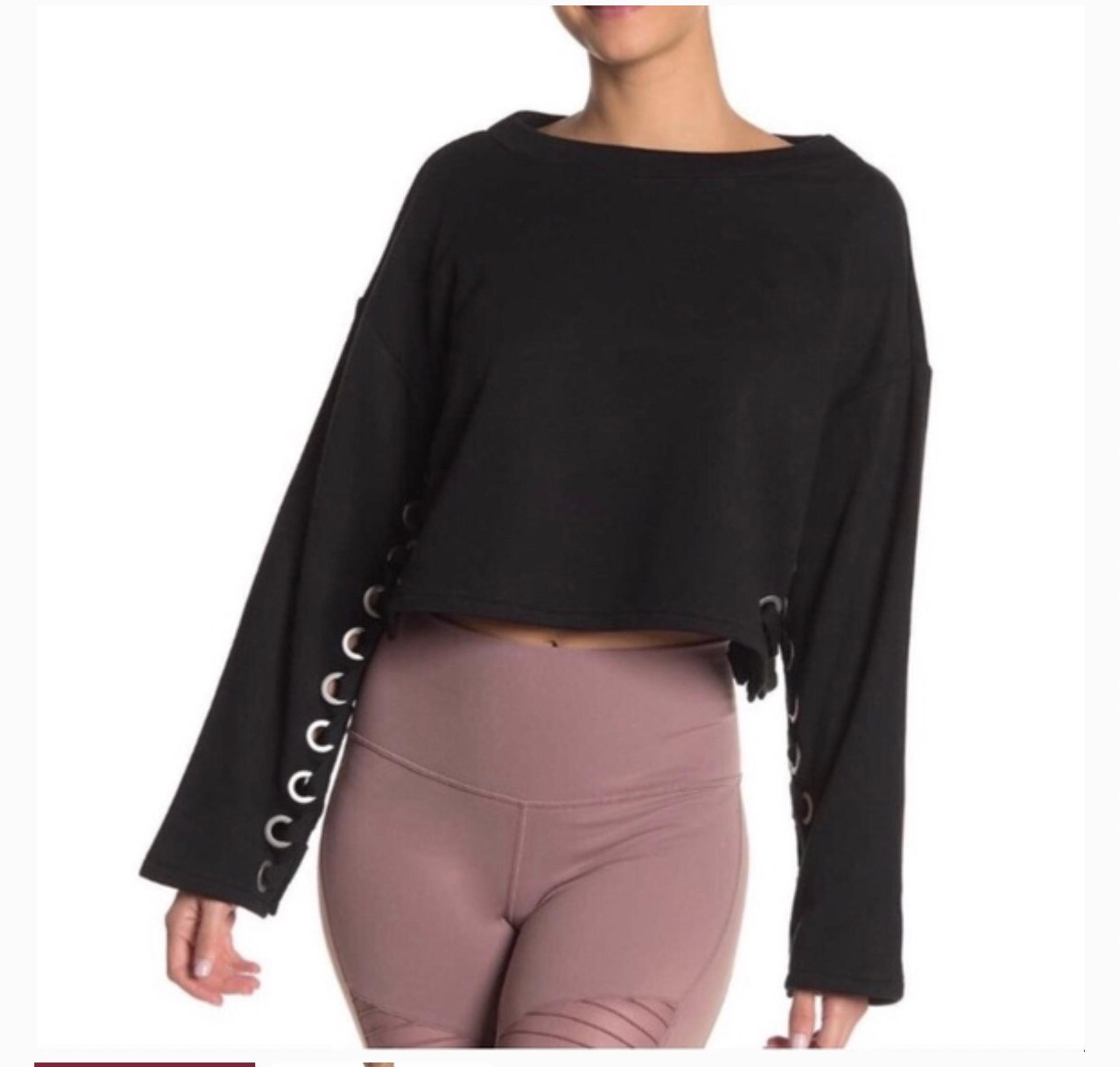 Yoga Black Suspension Pullover XS - Alo