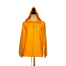 EILEEN FISHER Mango Drawstring Hooded Zip Jacket size PM