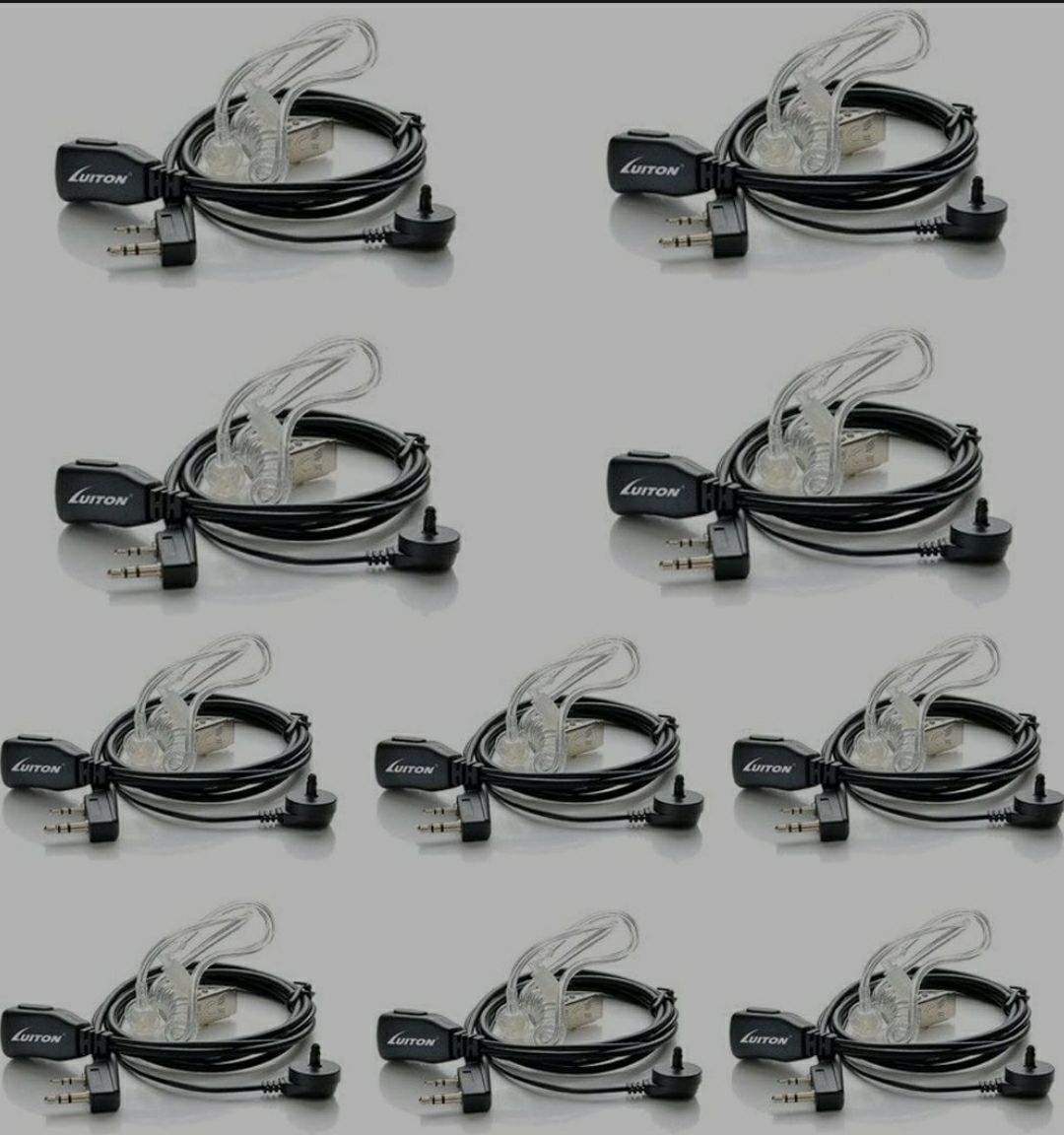 WALKIE TALKIE EARPIECES. 10 PACK BRAND N