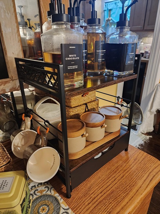 Coffee Bar Organizer Countertop