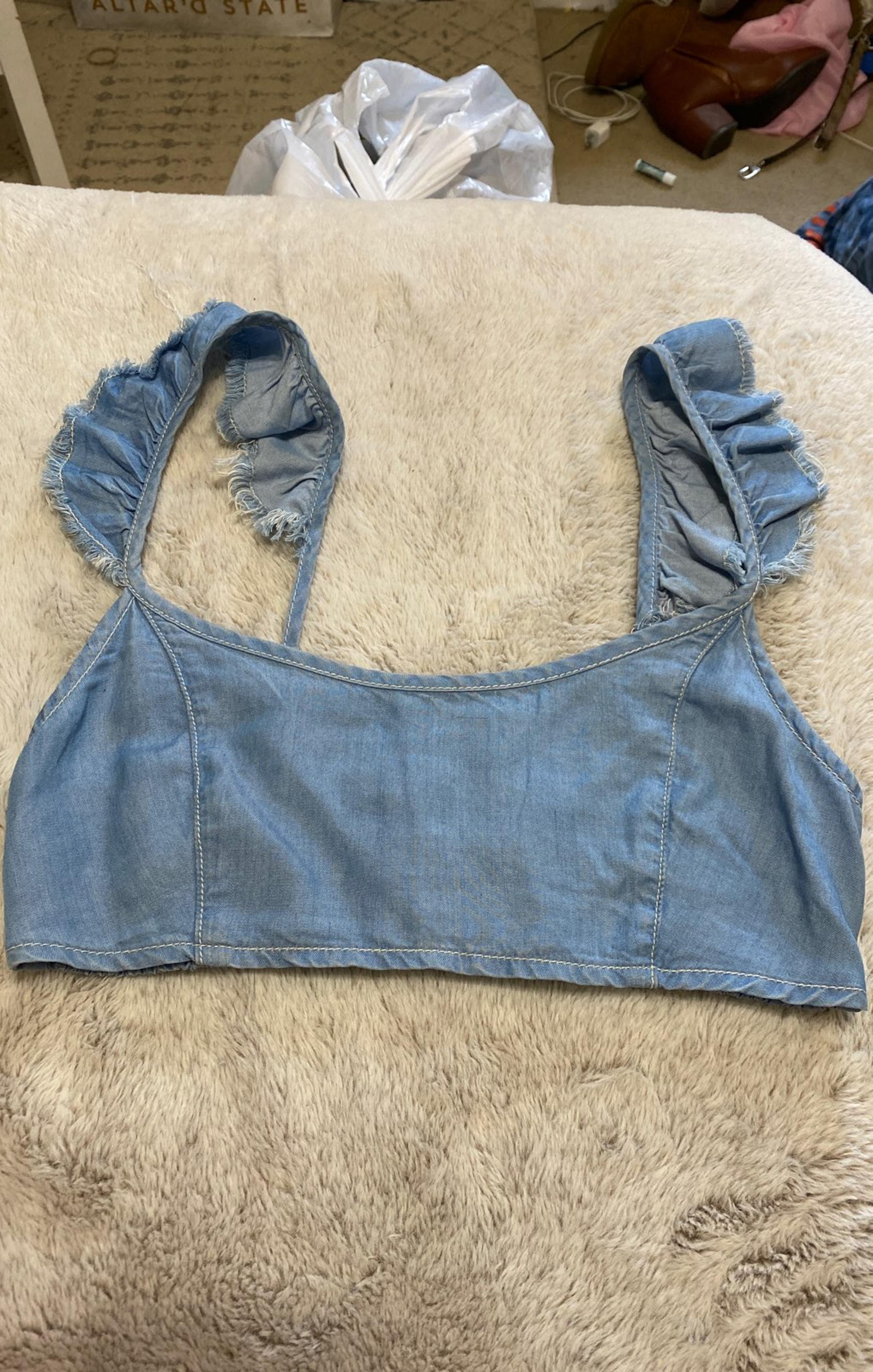 Pacsun denim crop top