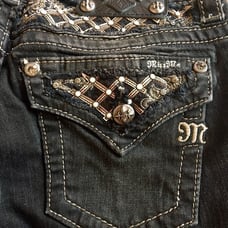 Miss Me Boot Cut Rhinestone Jeans 27
