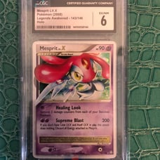Pokémon TCG Mesprit LV. X Legends Awakened CGC 6 Graded Card Slab