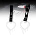 New 2PCS Drip Heart Shaped White JDM TSURIKAWA Handle Black Strap Charm Drift
