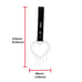 New 2PCS Drip Heart Shaped White JDM TSURIKAWA Handle Black Strap Charm Drift