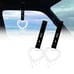 New 2PCS Drip Heart Shaped White JDM TSURIKAWA Handle Black Strap Charm Drift