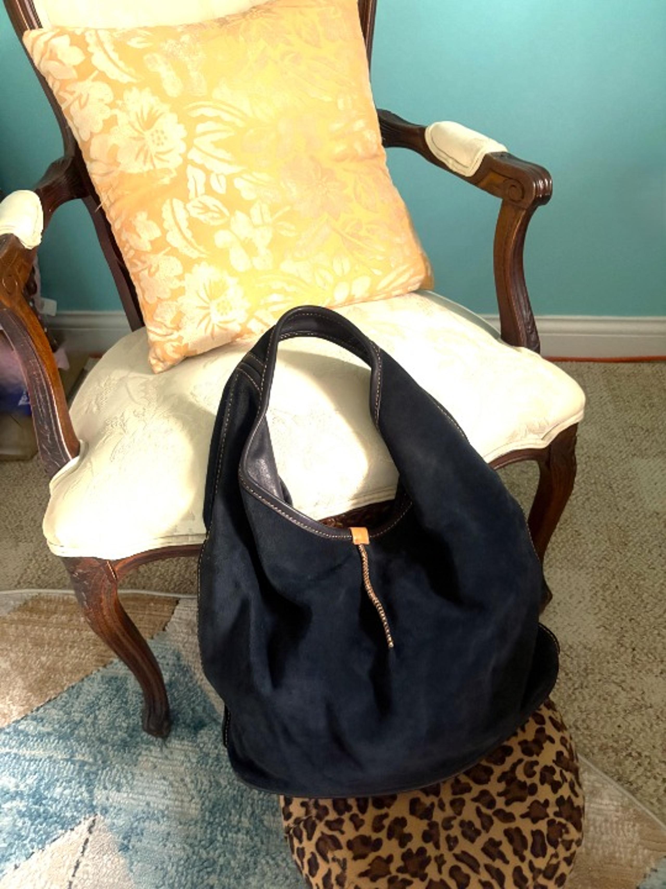 UGG Australia Black Suede Shoulder Bag with side POCKETS NWOT