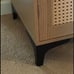 Brand New! Storage Cabinet with PE Rattan Decor Doors