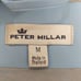 Peter Millar gray light blue 1/4 zip lightweight wind breaker men's unisex Med