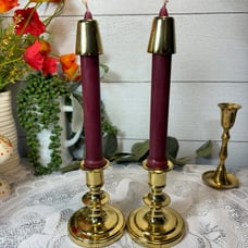 Baldwin Brass candle holders and followers