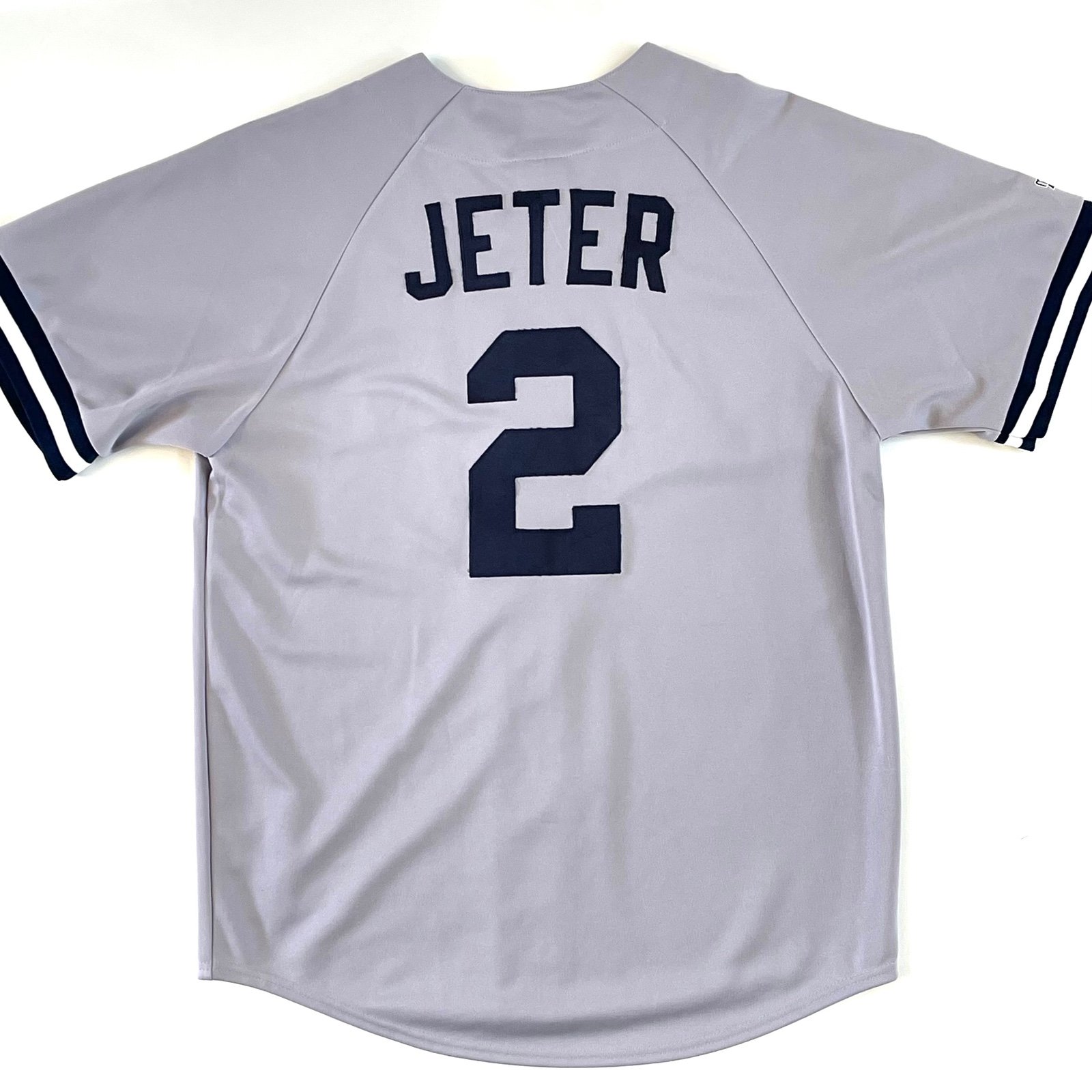 MAJESTIC Baseball Jersey DEREK JETER #2 New York Yankees Men's SIZE LARGE MLB