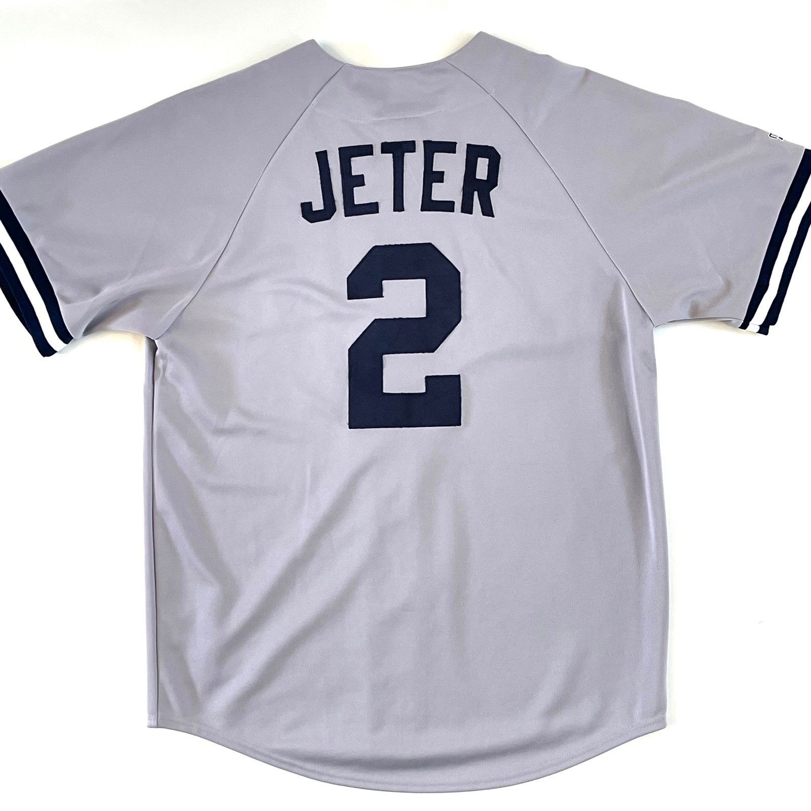 MAJESTIC Baseball Jersey DEREK JETER #2 New York Yankees Men''s SIZE LARGE MLB