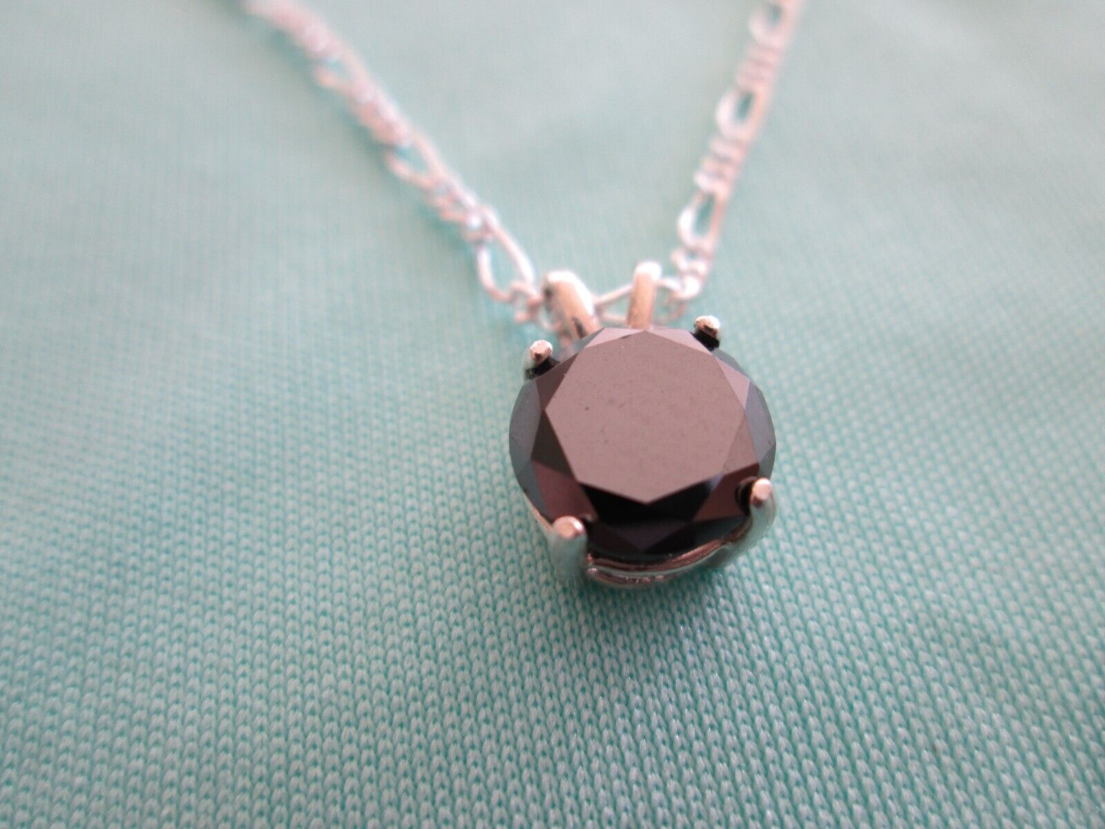 1.82ct 100% REAL NATURAL BLACK DIAMOND NECKLACE,CERTI FICATE,FREE DIAMOND TESTER
