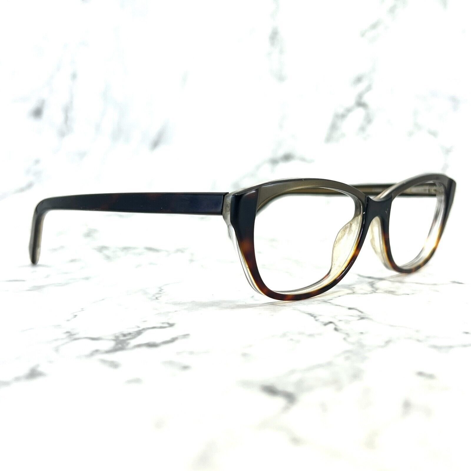 Fendi F1002 215 Eyeglasses Full Rim Brown Tortoise Rectangle Frames 52-15-135