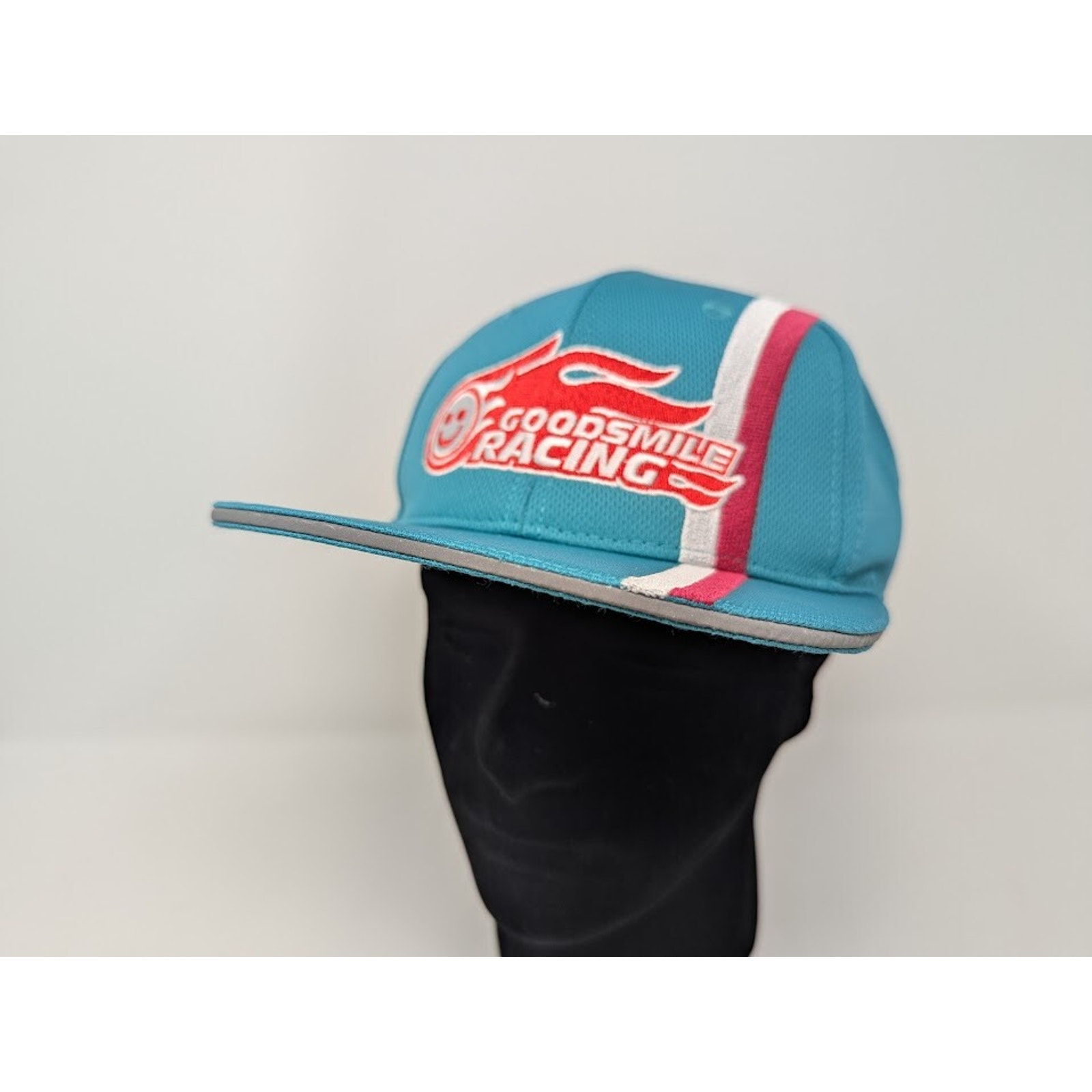 Good Smile Racing GSR Emerald Green Adjustable Hat Red White Racing Stripe