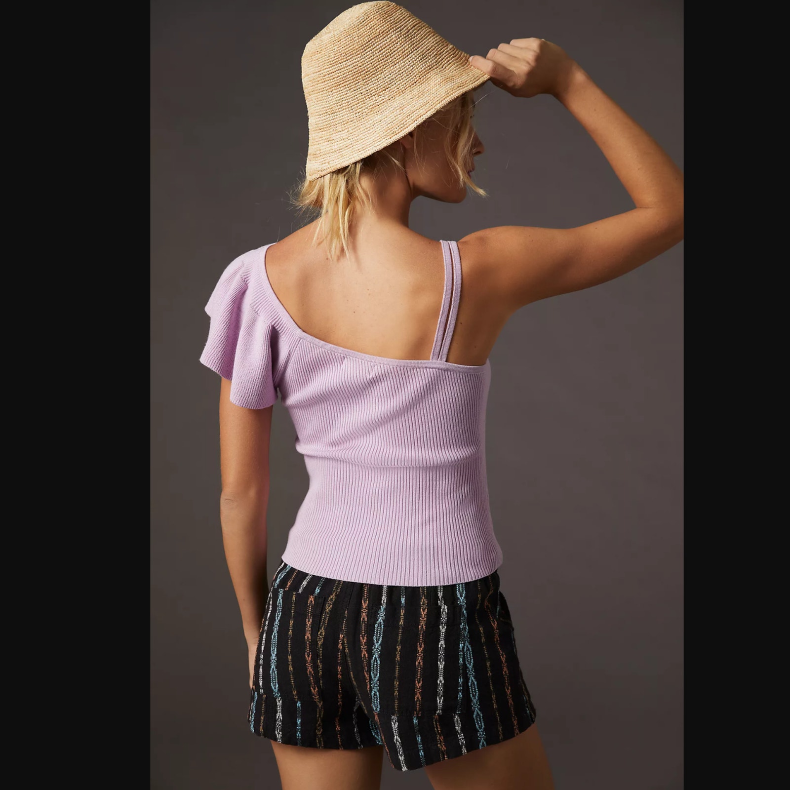 NWT Anthropologie Maeve Veronica Ruffle Sweater Tank -Large